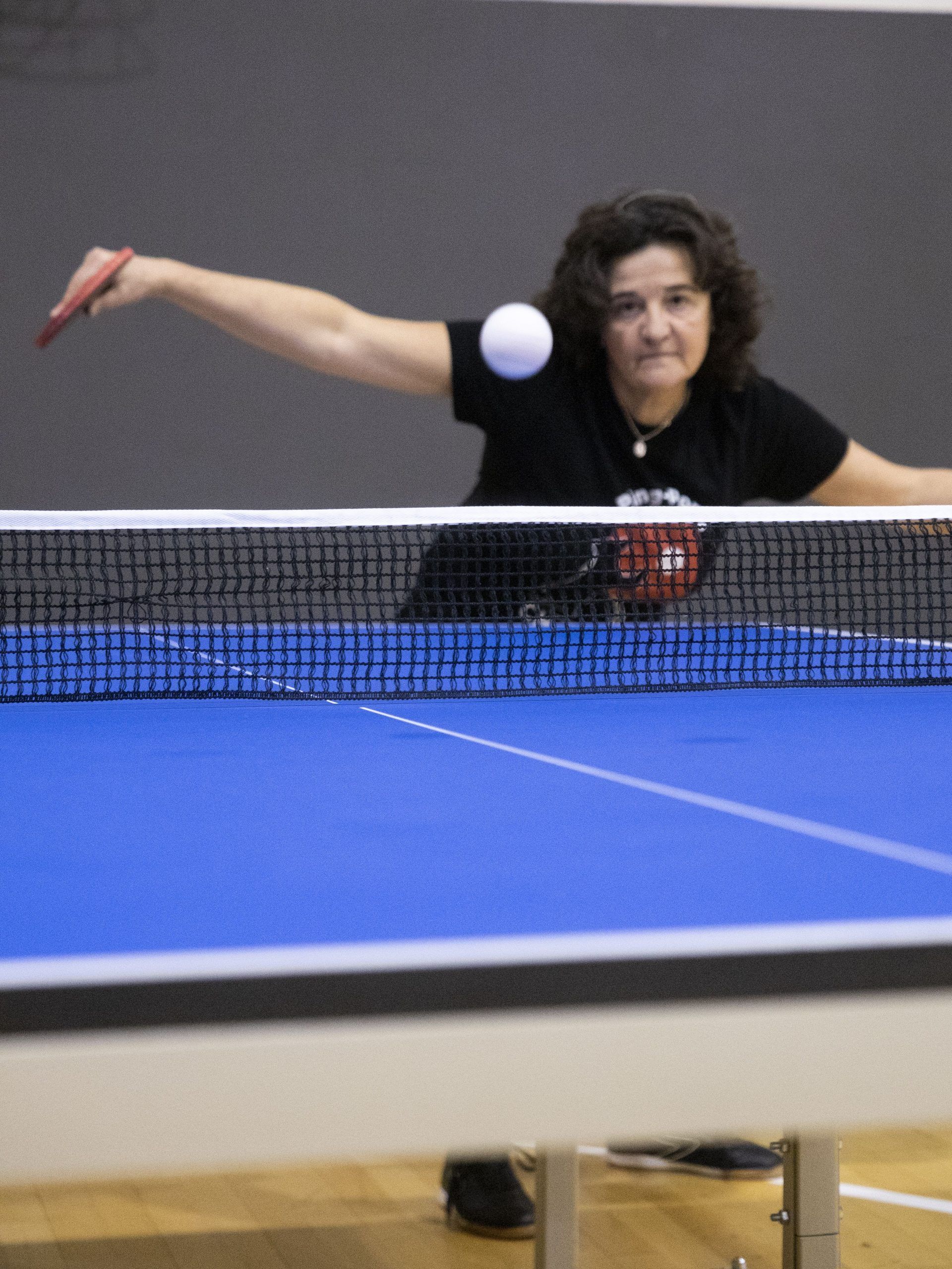 Tenis de mesa en pabellón GoFit