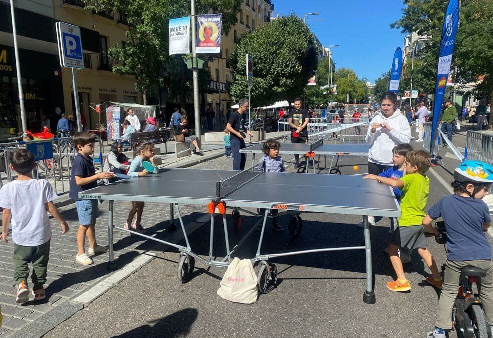 Participación de Ping Pong Chamberí en las actividades del día del Deporte Madrid 2024