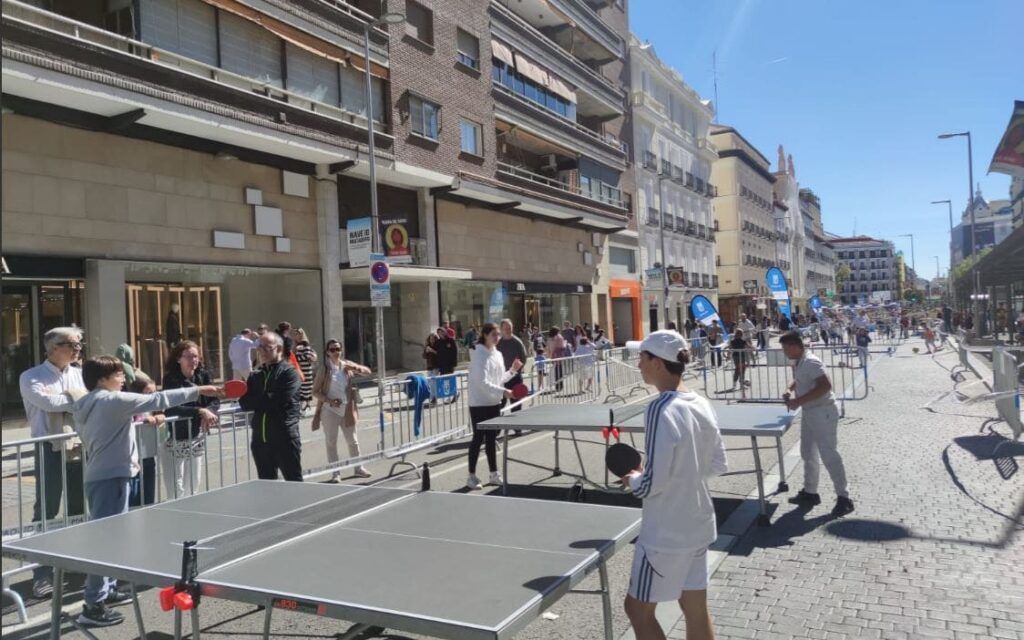 Ping pong dia de deporte Madrid 2024